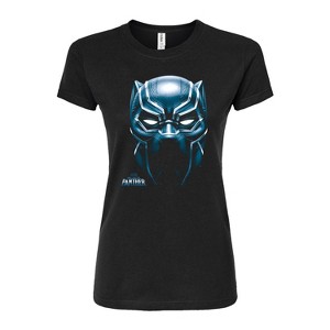 Women's - Marvel - Black Panther Mask Oversized Fitted Graphic T-Shirt - 1 of 3