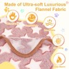 Unique Bargains Medium Soft Fluffy Flannel Star Printed Pet Throw Blanket Scratch Proof Pet Furniture Protector Cover - 3 of 4