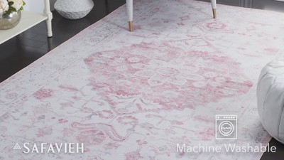 Ivory Elegance Synthetic 3' x 5' Machine Washable Rug