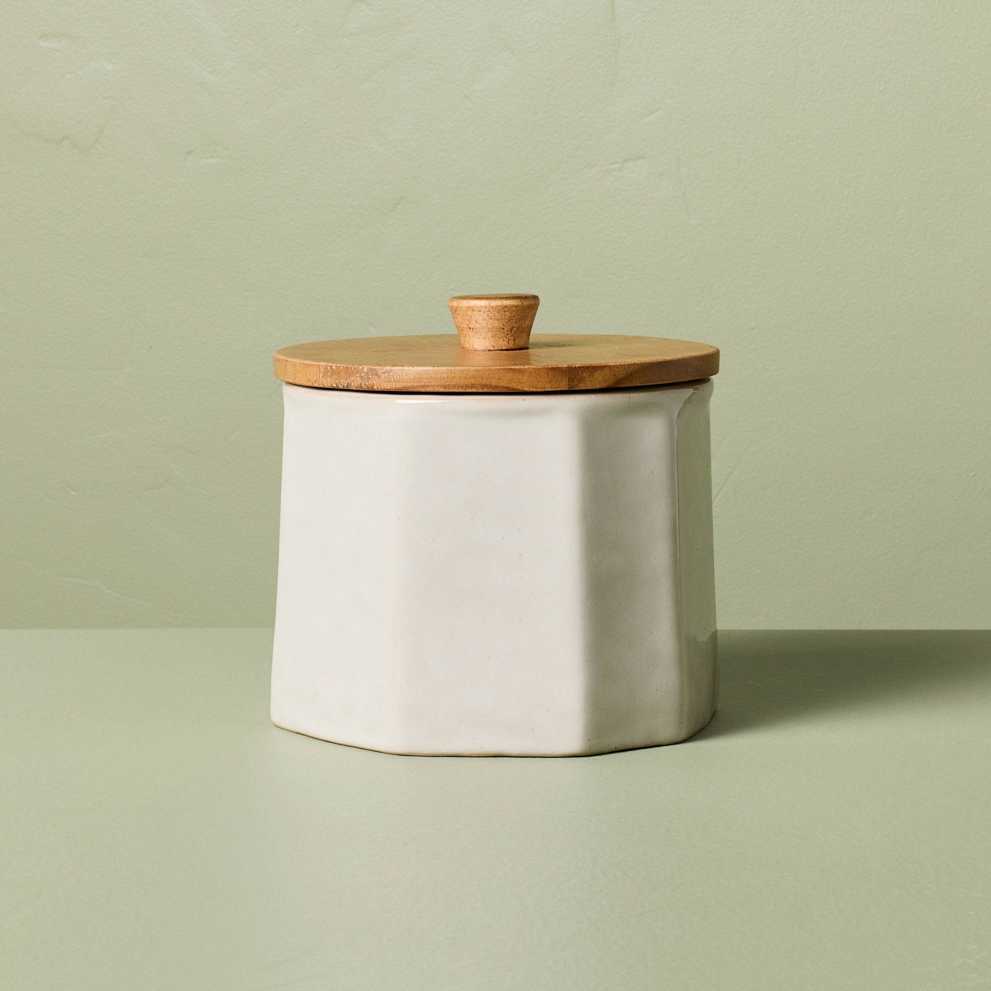 17 fl oz Small Stoneware Canister Sour Cream - Hearth & Hand™ with Magnolia