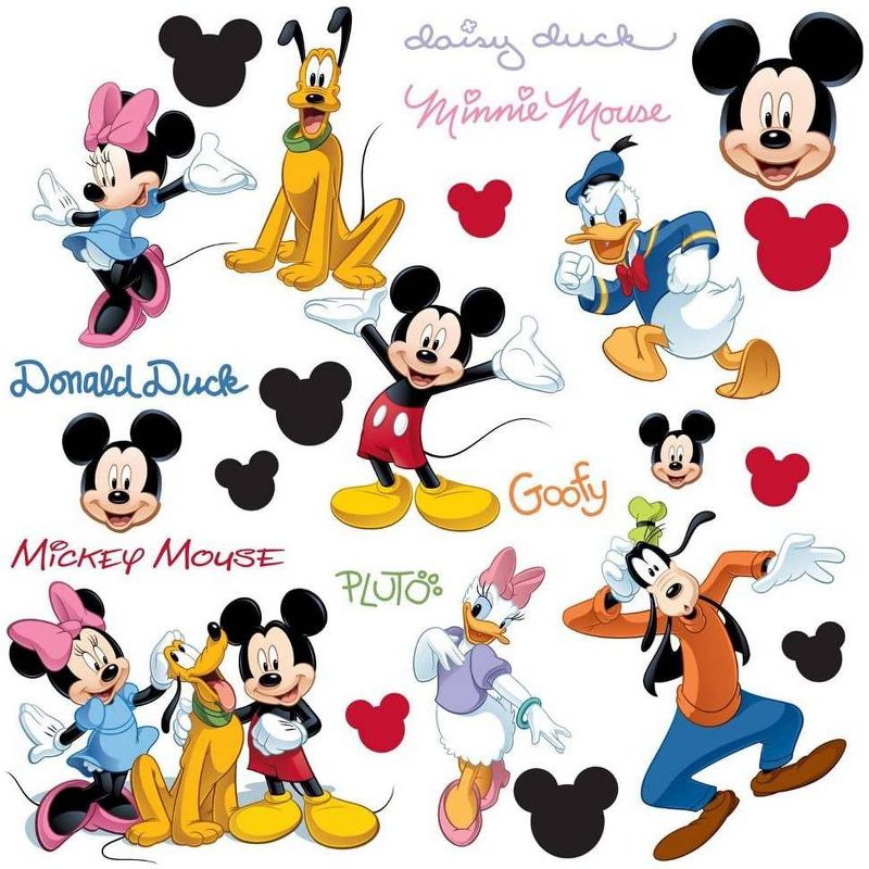 Mickey and Friends Peel and Stick Kids&#39; Wall Decal, 4 of 6