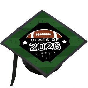 Big Dot of Happiness Grad Football - 2026 Graduation Cap Decorations Kit - Grad Cap Cover - 1 of 4