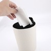 Unique Bargains Car Trash Can W/ Hook Hanging Front Rear Seats Cotton Trash Bin 1 Pc - 4 of 4