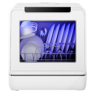 Simzlife Compact Countertop Dishwasher, 8 Washing Programs, 30 dishes at once, Self-Clean, Child Lock, Strong Drying, Portable&Energy Efficient, White - 1 of 4