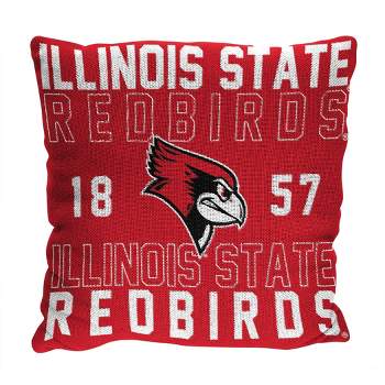 NCAA Illinois State Redbirds Stacked Woven Pillow