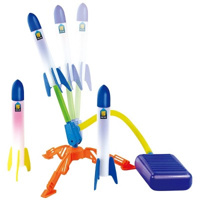 Nothing But Fun Toys Air-Powered Light Up Stomp Rockets with LED Lights