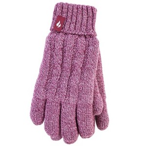 Heat Holders® Women's Amelia Gloves | Insulated Cold Gear Gloves | Advanced Thermal Yarn | Warm, Soft + Comfortable | Plush Lining | Winter Accessories | Men + Women’s Gift - 1 of 3