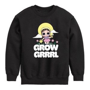 Boys' - LOL Surprise! - Grow Grrrl Graphic Long Sleeve Fleece Sweatshirt - 1 of 4