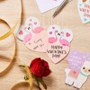 Sustainable Greetings 36 Pack Cute Heart-Shaped Animal Valentine's Cards with Envelope, 6 Designs, 3.25 x 4.5 In, Kids Blank Notecards - 2 of 4