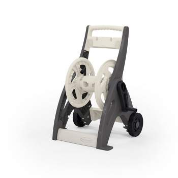 Hose Handler® Wall-Mount Hose Reel With Tray - Dark Taupe