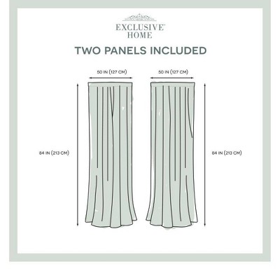 Snowflake Sheer Light-Filtering Rod Pocket Curtain Panels, 50"x96", Set of 2