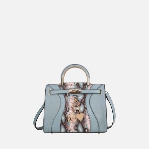 MKF Collection Cassia Snake embossed Vegan Leather Women’s Satchel Bag by Mia K - 1 of 4