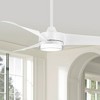56" Minka Aire Veer Flat White LED Smart Ceiling Fan with Remote - 2 of 4