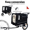 2-in-1 Bike Trailer & Push Cart for Pets - Detachable Bike Hitch & Push Handle Included,All-Terrain Wheels,Non-Slip Floor,Holds Up to 88 lbs - 3 of 4