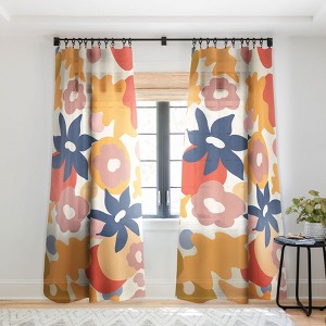 Viviana Gonzalez Flowers In Summer Single Panel Sheer Window Curtain - Deny Designs - 1 of 4