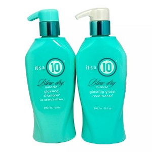 It's A 10 Blow Dry Miracle Glossing Shampoo & Conditioner (10 Oz) DUO SET Kit for Shine and Hair Smoothness - 1 of 2