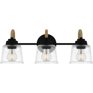 Quoizel Lighting Seabreeze 3 - Light Vanity in  Matte Black - 1 of 1