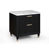 Vynxaria Contemporary Black Nightstand ¨C Modern Design with Functional Elegance - 3 of 4