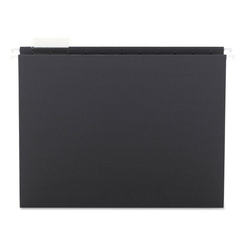 Pendaflex Reinforced Hanging Folders 1/5 Tab Letter Black 25/Box 415215BLA 