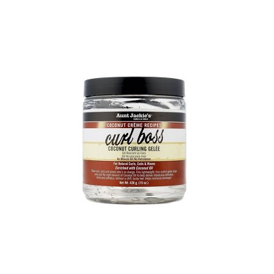 Aunt Jackie's Coconut Creme Recipes Curl Boss Coconut Curling Gelee - 15oz