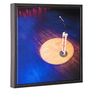 American Art Decor Grand Ole Opry WSM Microphone Stand Lacquered Canvas Print - 1 of 4