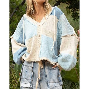 Women's Chenille Cardigan Sweater - POL - 1 of 4