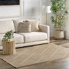 Nuloom Diamond Trellis 5x8 Jute Indoor Area Rug for Dining Room Rug Neutral Rug Living Room Rug Kitchen, Natural - 2 of 4