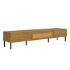 GlasFlength TV Stands and Consoles, Stylish Entertainment Center for Living Rooms, Modern Designs for Classic Interiors, Brown,70.86”*16.26”*14.57" - 2 of 4