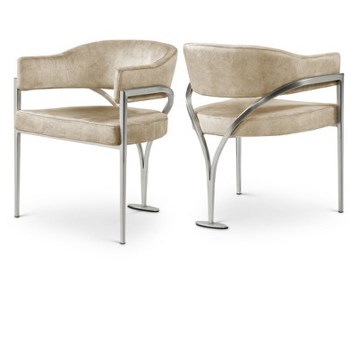 Meridian Furniture,Madelyn Velvet Dining Chair, Set of 2