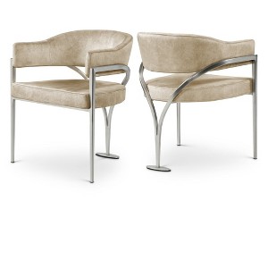 Meridian Furniture,Madelyn Velvet Dining Chair, Set of 2 - 1 of 4