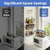 Simple Trending 8 Pack Spice Rack with 8 Hooks For Kitchen, Wall Mount Hanging Spice Organizer For Holds 192 Spice Jars,Bathroom or Pantry Door - 4 of 4