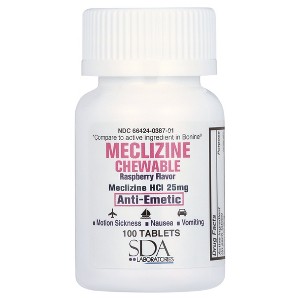 SDA Labs Meclizine HCl 25mg, Chewable Tabs 100 Ct - 1 of 4