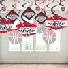 Big Dot of Happiness Red Basketball - Let The Madness Begin - College Basketball Party Hanging Decor - Party Decoration Swirls - Set of 40 - 3 of 4