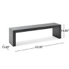 63" Farmhouse Dining Bench with Solid Acacia Wood Frame and Square Legs for Dining Room -3irtyhousy - 4 of 4