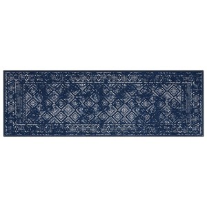Vintage Washable Rug – Non-Slip, Non-Shedding, Low Pile Floral Carpet for Living Room & Bedroom - 1 of 4