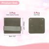 Unique Bargains Velvet Storage Ring Necklace Jewelry Pouches with Insert Pad 3.5" x 3.3" 3 Pcs - 2 of 4