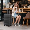 Gulches 20"/24"/28" 3 pcs/set in ABS Spinner Wheel Luggage, Carry on Suitcase, Matching Color, TSA Combination Lock (Dark Gray) - 4 of 4