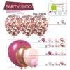 PartyWoo Balloon Garland Kit Dusty Rose Rose Gold Metallic 18 12 10 5 Inch 140 pcs - 3 of 4