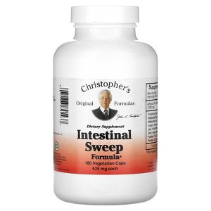 Christopher's Original Formulas Intestinal Sweep Formula, 625 mg, 180 Vegetarian Caps - 1 of 2