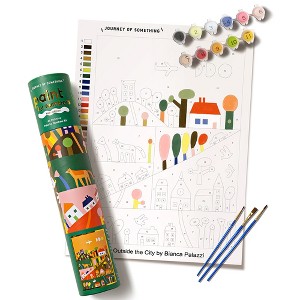 Journey of Something: Paint By Numbers - Outside the City - DIY Art Craft Kit - 1 of 4