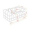 NicBex Couch for Living Room 62.2" Tufted Cloud Couch Sofa Boucle Sofa Couch 2 Seater Comfy Couch Modern Upholstered with 2 Pillows - 4 of 4