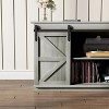 LACOO Farmhouse Sliding Barn Door TV Stand for TVs up to 65" - Gray - 4 of 4