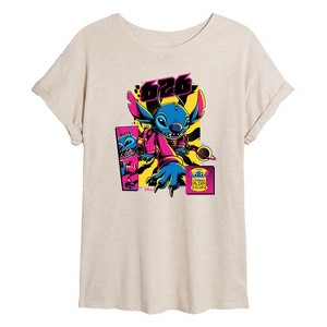 Women's - Disney - Lilo & Stitch Oversized Graphic T-Shirt - 1 of 4