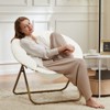 Armless Mesh Office Chair with Adjustable Height and Lumbar Support, Swivel Rolling Computer Desk Chair for Small Spaces, (35.80" x 16.10" x 32.20"） - 4 of 4