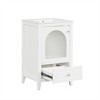 ChicFurnit Bathroom Vanities Bathroom Vanity for Bathroom Cabinet with Soft Closing Door Storage Rack and A Drawer, White, 20"*18.3"*34" - 4 of 4