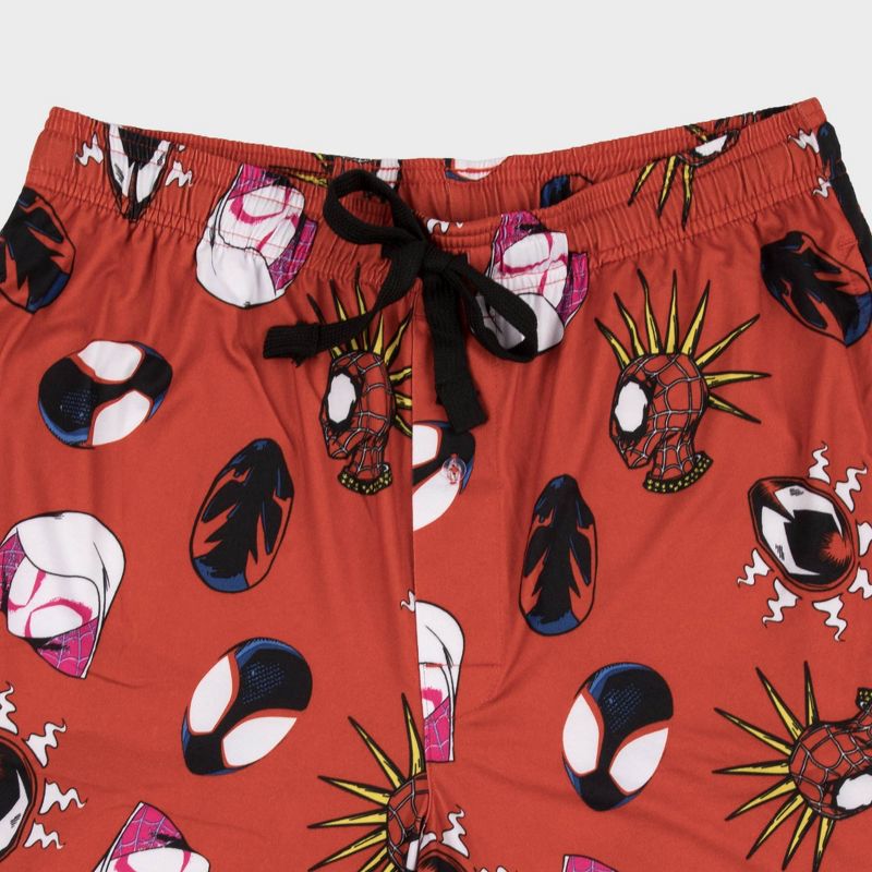 Men&#39;s Spider-Man Knit Fictitious Character Printed Pajama Pants - Brown, 3 of 6