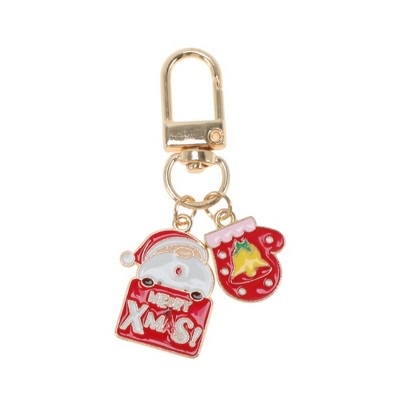 Unique Bargains Christmas Keychain Lobster Clasp Zinc Alloy 2.32" 1 Pc