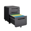 CAVINAS Office Cabinet with Lock,2-Drawer Metal Filing Cabinet with 2 Casters Brakes,File Cabinet for A4 and Letter Size Documents - 2 of 4