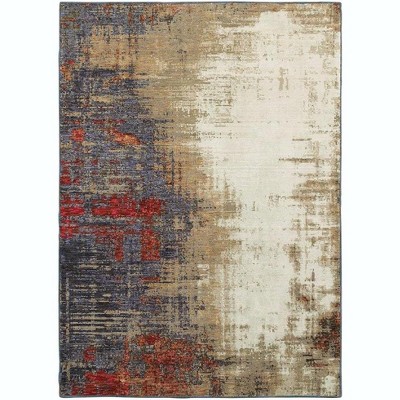 Oriental Weavers Evolution 8001A Ivory/ Multi Indoor Area Rug - 2'3" x 8'