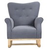 RUVALINO Baby Bouncers and Rockers, Leisure Sofa Chair, Baby Rocker Chair, Kids Arm Chair for Nursery or Playroom, Gray,33.3”*30.3”*34.7" - 4 of 4